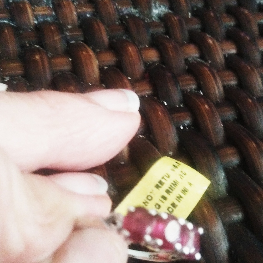3 CARAT RUBY SILVER RING - Picture 4 of 4
